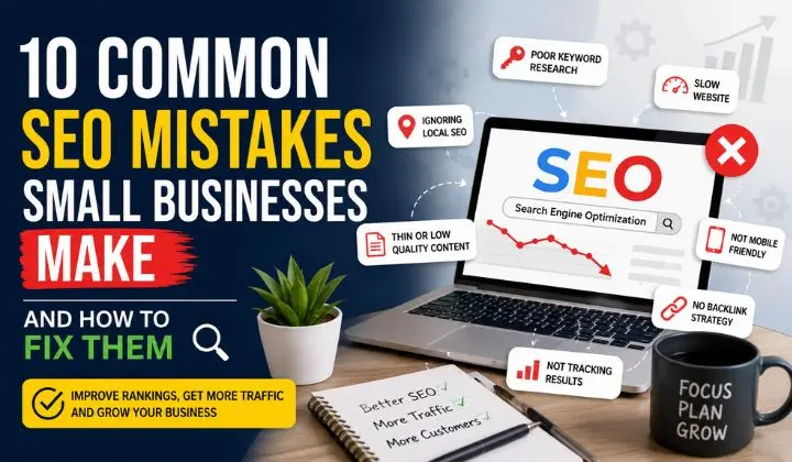 10 Common SEO Mistakes Small Businesses Make And How to Fix Them