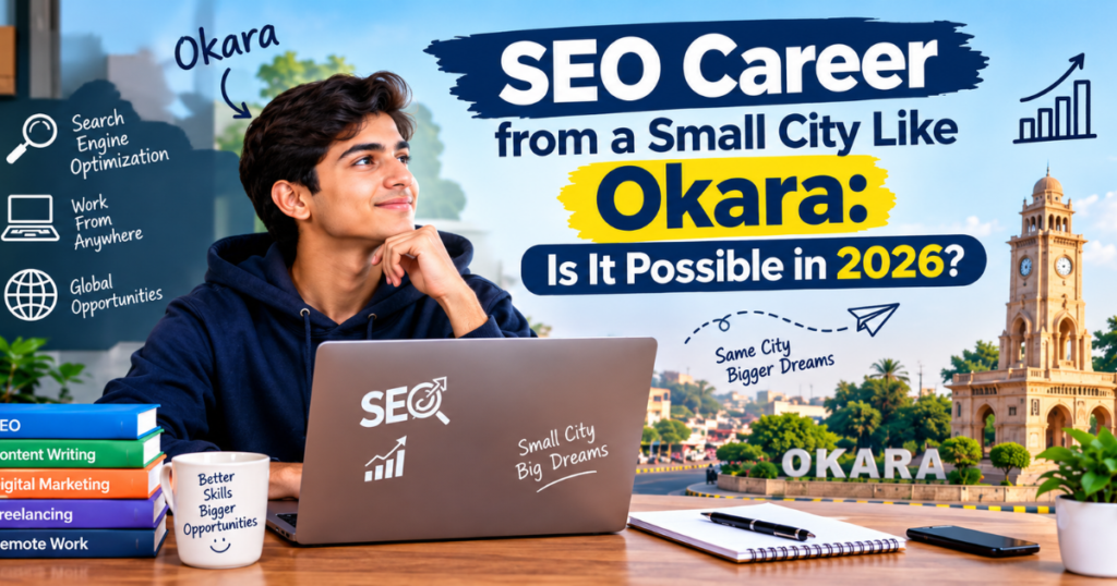 SEO Career from a Small City Like Okara