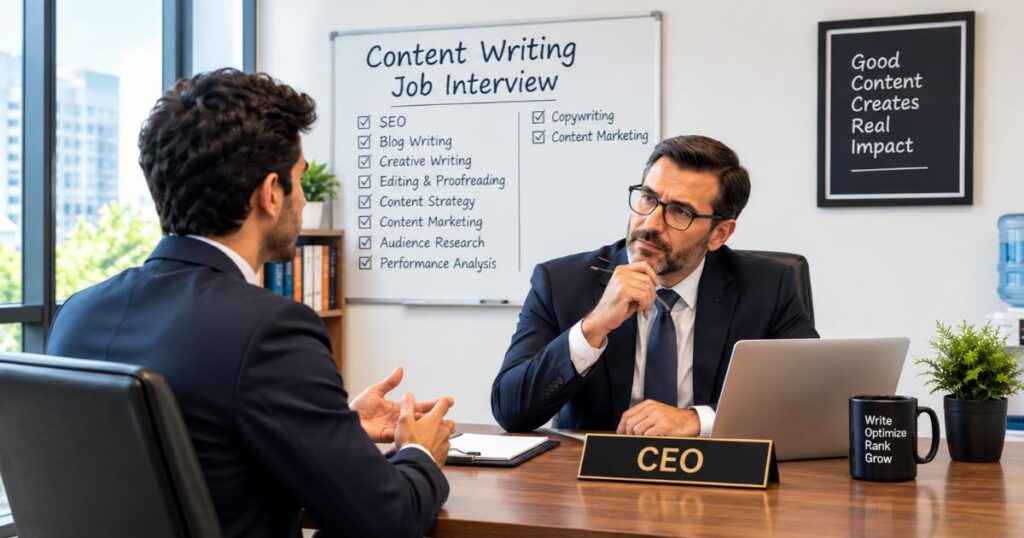 content writing interview questions answers